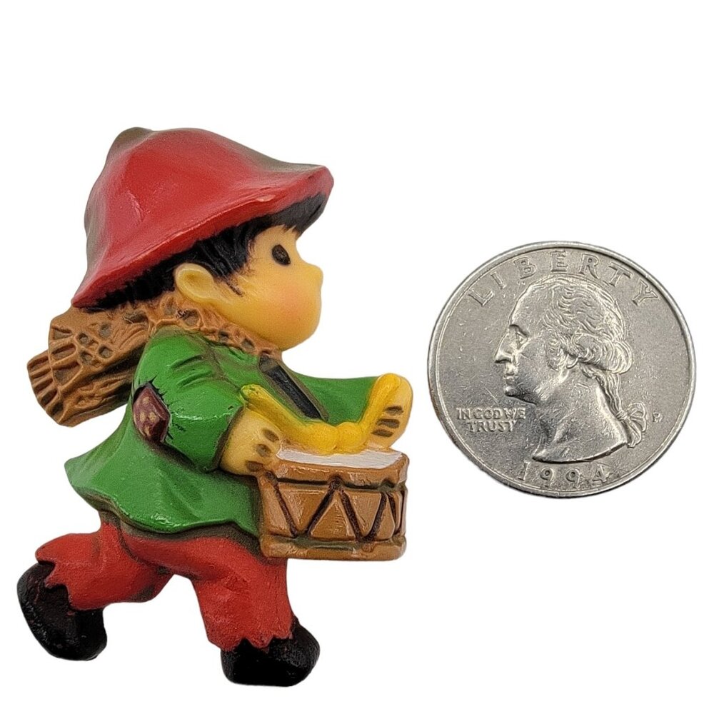 Hallmark Cards Vintage Holiday Christmas Little Drummer Boy Pin View 2